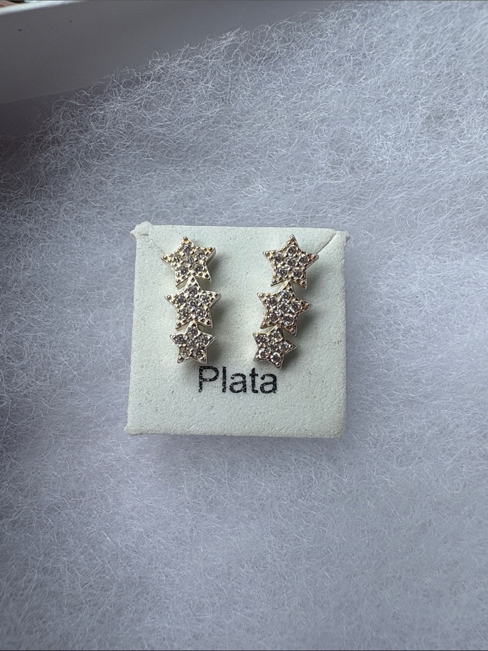 Sterling silver star earrings new